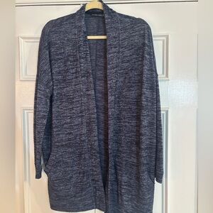 Abercrombie & Fitch Super Soft Blue Heathered Long Sleeve Cardigan size Medium